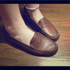 Brown loafers